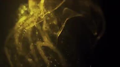 金色粒子流动背景特效视频视频的预览图